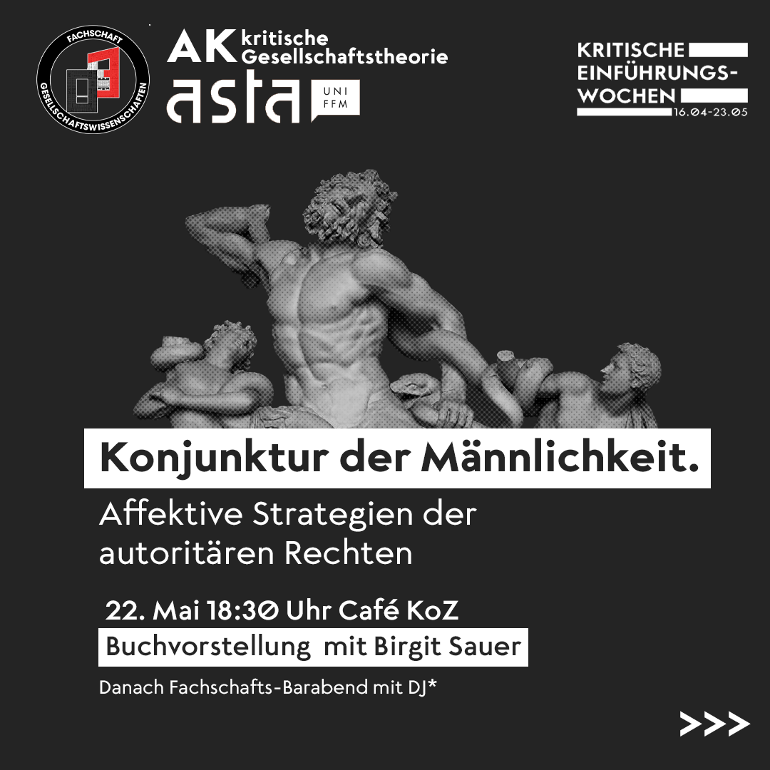 Kritische Einführungswochen Konjuktur der Männlichkeit
